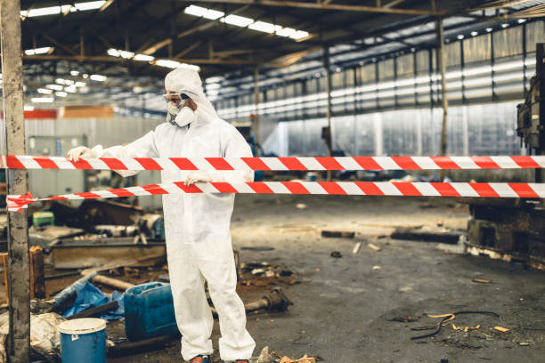 Professional Drug Lab Cleanup technician working in Clarksville, VA